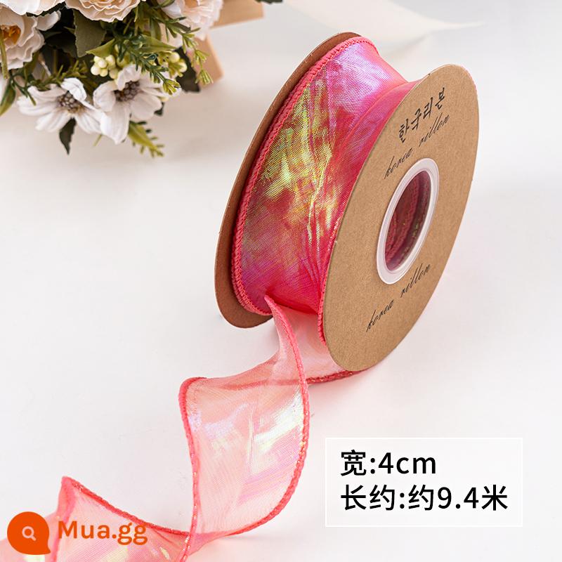 Ngày Của Mẹ Mô Phỏng Tulip Trang Trí Bánh Hoa Hồng Cẩm Chướng Lưới Đỏ Bao Quanh Nàng Tiên Cá Sợi Cắm - Bản giao hưởng Cyan Nàng tiên cá thu hải đường đỏ