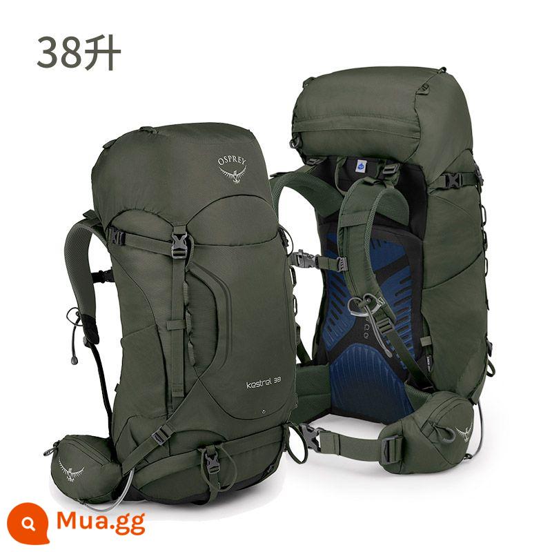 Spot Osprey Kestrel Kitty Hawk 38 Ba lô đi bộ đường dài ngoài trời 48 lít được cấp phép đại lục - S19 model 38 lít xanh