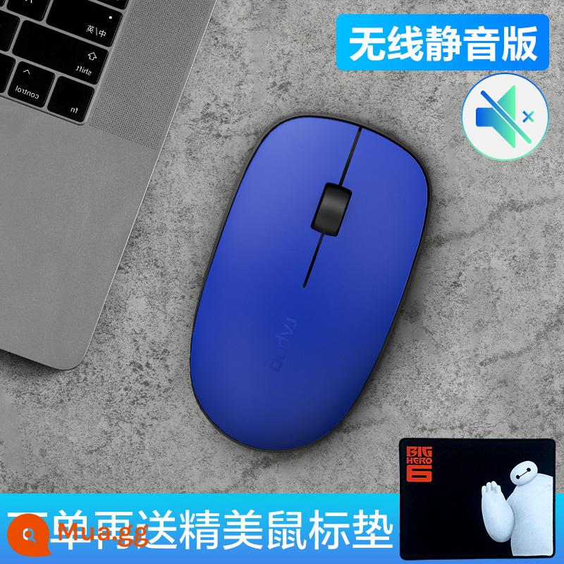 Chuột Bluetooth Rapoo không dây trò chơi văn phòng máy tính xách tay WIN10 cô gái câm ba chế độ chuột dễ thương - M200G màu xanh [Phiên bản im lặng ba chế độ Bluetooth]