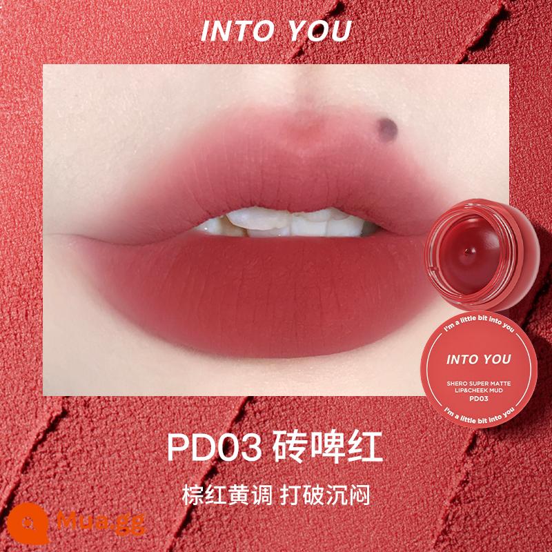 into you lip mud hero matte air nhung son men đóng hộp 525 son môi em08 giá rẻ intoyou - Bia gạch đỏ đóng lon PD03 màu đỏ