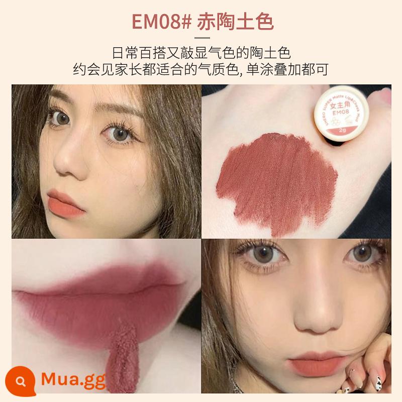 into you lip mud hero matte air nhung son men đóng hộp 525 son môi em08 giá rẻ intoyou - EM08# Màu đất nung❤️ Mỗi tay một cái