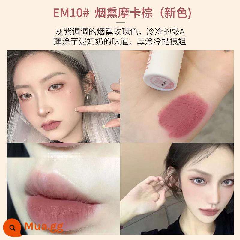 into you lip mud hero matte air nhung son men đóng hộp 525 son môi em08 giá rẻ intoyou - EM10# màu nâu mocha hun khói