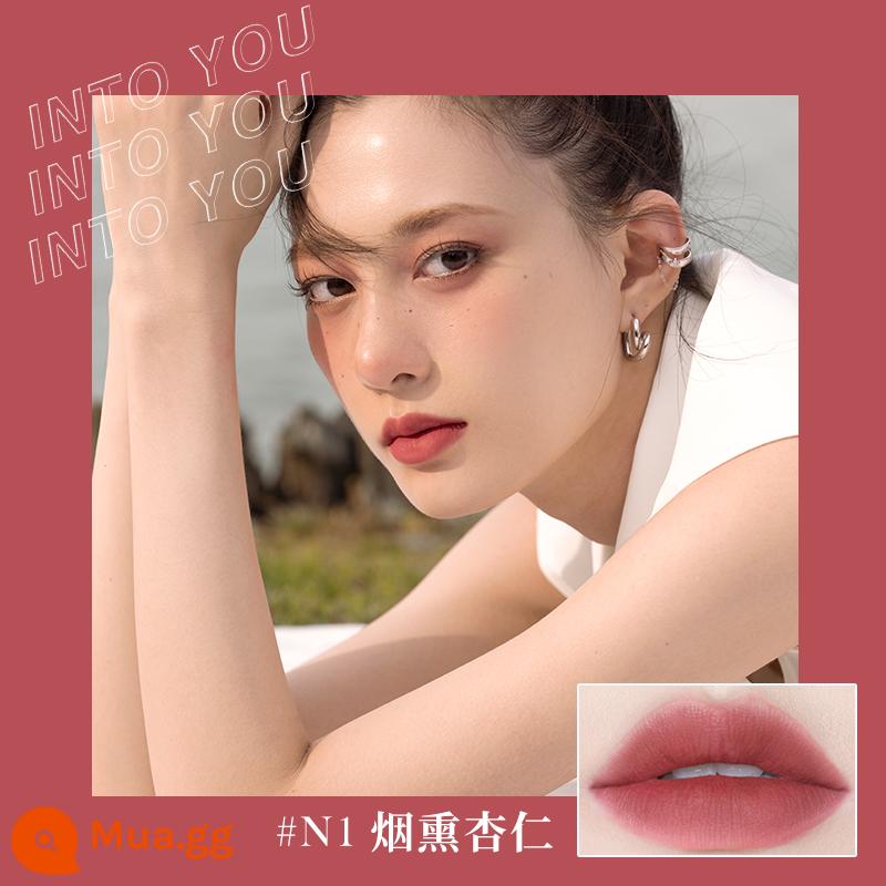 into you lip mud hero matte air nhung son men đóng hộp 525 son môi em08 giá rẻ intoyou - Bùn mỏng màu xanh #N1 Hạnh nhân xông khói