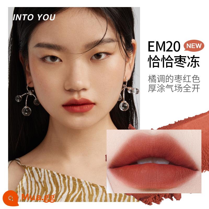 into you lip mud hero matte air nhung son men đóng hộp 525 son môi em08 giá rẻ intoyou - Hồng EM20 Cha Cha Táo Tàu Thạch