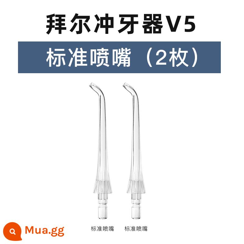 Bayer chỉ nha khoa máy nước chỉ ban đầu vòi phun vòi tiêu chuẩn M6 nhỏ trắng 003V2 phụ kiện răng miệng sạch hơn M9 - Bộ 2 đầu phun tiêu chuẩn V5