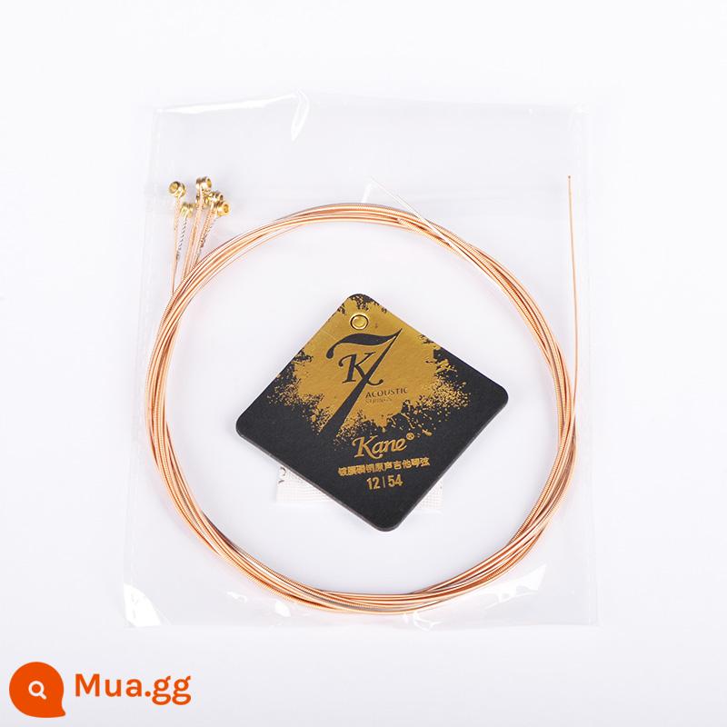 Đàn Guitar Vuông Kane Phủ Phosphor Đồng K7 Dân Gian Dây Đàn Guitar Trần Lượng Chữ Ký Mẫu 1213 Tại Chỗ Miễn Phí Vận Chuyển - Dây rời phủ K7 (miễn phí vận chuyển cho 3 bộ)