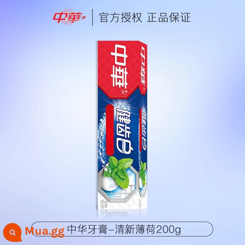 Zhonghua Kem Đánh Răng Răng Trắng Khỏe Cho Gia Đình Giá Cả Phải Chăng Làm Sạch Răng Miệng Chứa Florua Tươi Chính Hãng Cửa Hàng Chính Thức Dành Cho Nam Và Nữ - Bạc hà tươi mát 200g