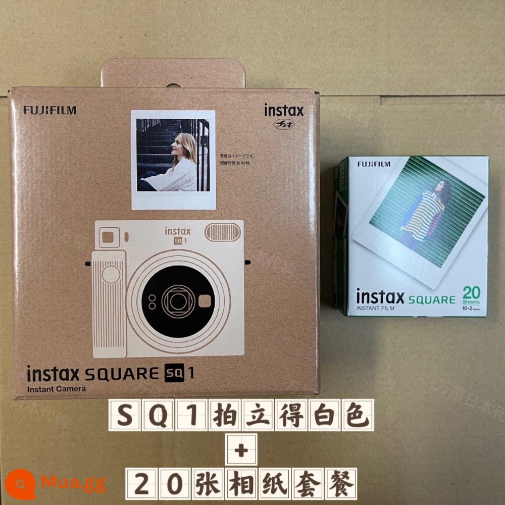 Đại lý thu mua Nhật Bản cho máy ảnh chụp ảnh tức thời Fuji InstaxSQUARE SQ1 Polaroid 30 gói giấy ảnh - Mica trắng và 20 miếng giấy ảnh + 10 miếng quà tặng (hàng nội địa được SF Express vận chuyển trong vài giây)