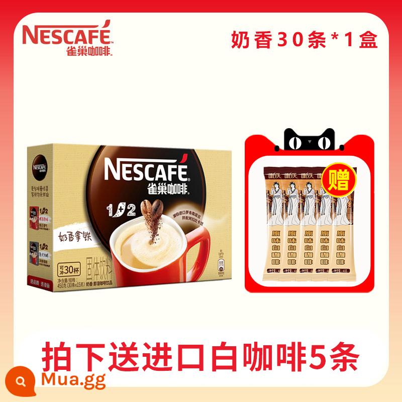 Bột cà phê hòa tan latte hương vị sữa cổ điển của Nestle ngọt ngào 3 trong 1 không đường hàng đầu chính thức của cửa hàng hàng đầu - Milky 30 que/hộp❤ Tặng 5 que cà phê trắng nhập khẩu