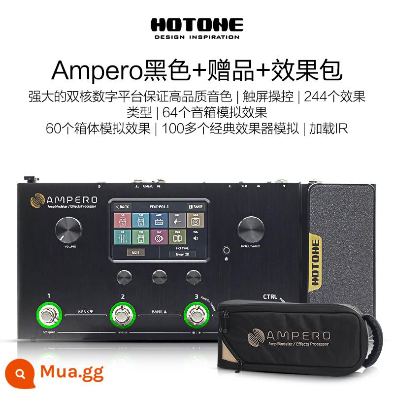 Đàn guitar điện mini Hotone Ampero one Stomp II thiết bị hiệu ứng toàn diện đàn guitar bass thế hệ 2 - [SF Express] Đen + Quà tặng + Gói tùy chỉnh