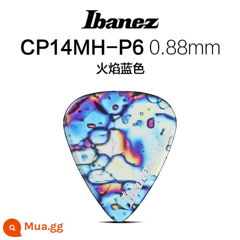 Nissan IBANEZ kính vạn hoa dòng đàn guitar dân gian pick gảy đàn tốc độ phụ kiện đàn guitar CHỌN - Ngọn lửa màu xanh 0,88mm