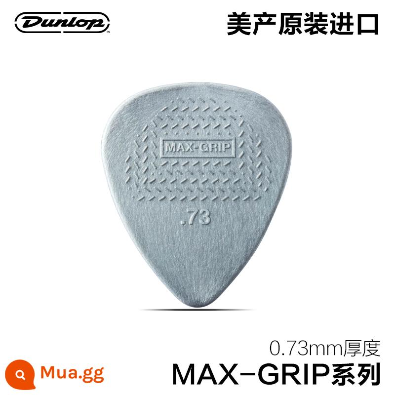 Dunlop Đàn guitar gỗ điện Dunlop chọn ballad quả bom tốc độ chống trơn trượt chịu mài mòn gảy đàn lò xo mảnh nylon điểm nổi Chọn - Dòng MAX-GRIP nylon 0,73mm