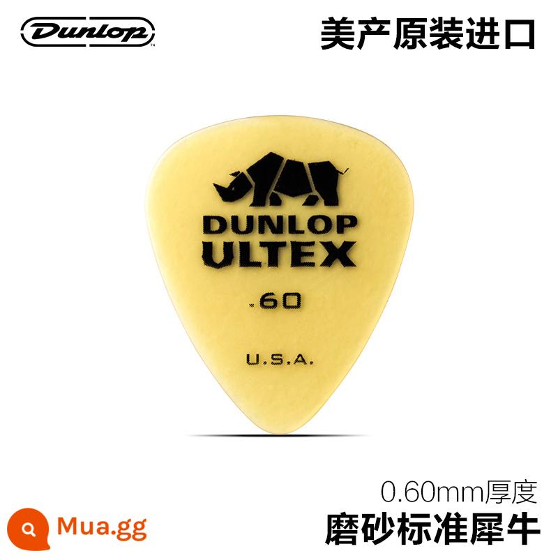 Dunlop Đàn Guitar Điện Dunlop Miếng gảy Tốc Độ Chơi Chà Chống Trơn Trượt Dân Gian Đàn Guitar Gỗ Sắc Nét Tê Giác Quét Dây Lò Xo - Tê giác tiêu chuẩn 0,6mm