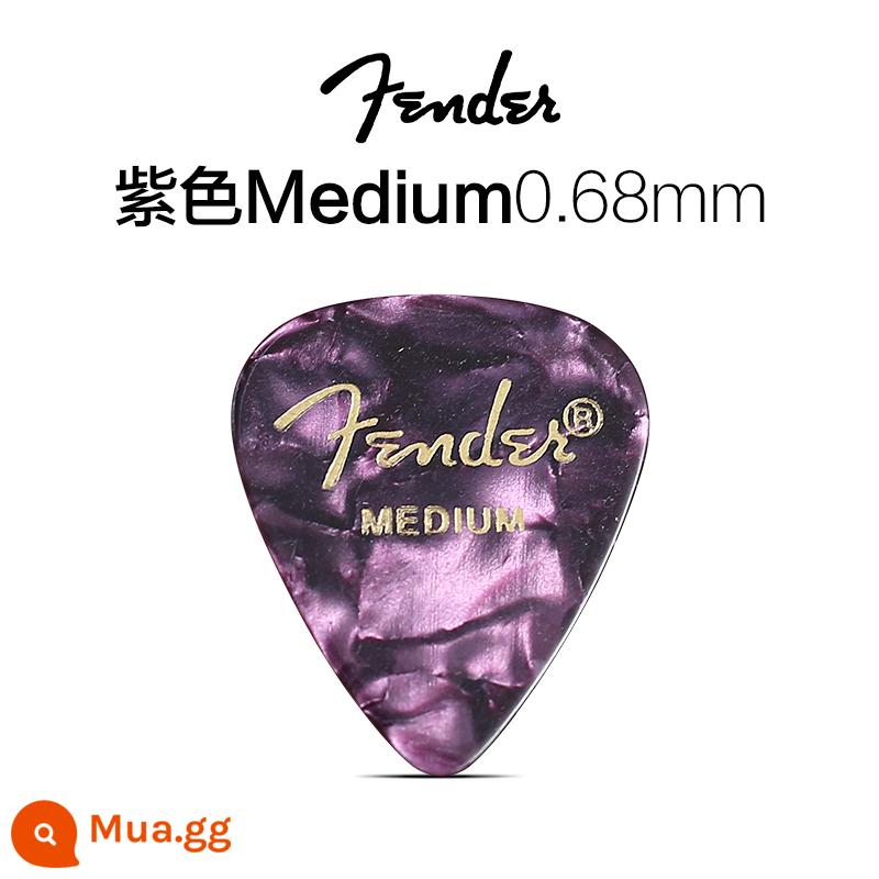 Fender Fender điện gỗ guitar bass mái chèo ballad fingerstyle phụ kiện quả bom tốc độ chống trượt celluloid gảy đàn mùa xuân mảnh - Tím TRUNG BÌNH 0.68MM