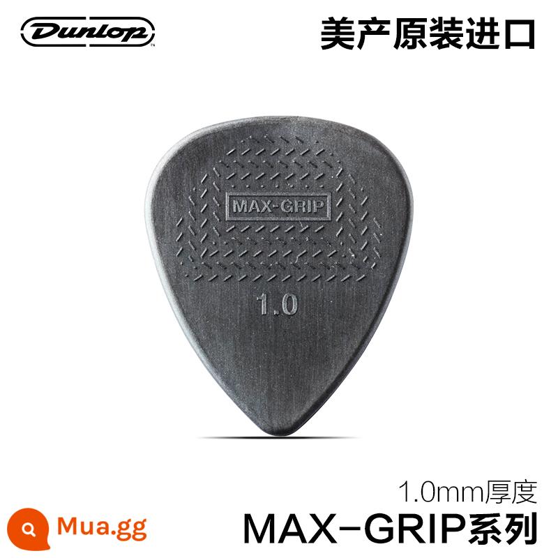 Dunlop Đàn guitar gỗ điện Dunlop chọn ballad quả bom tốc độ chống trơn trượt chịu mài mòn gảy đàn lò xo mảnh nylon điểm nổi Chọn - Dòng MAX-GRIP nylon 1.0mm