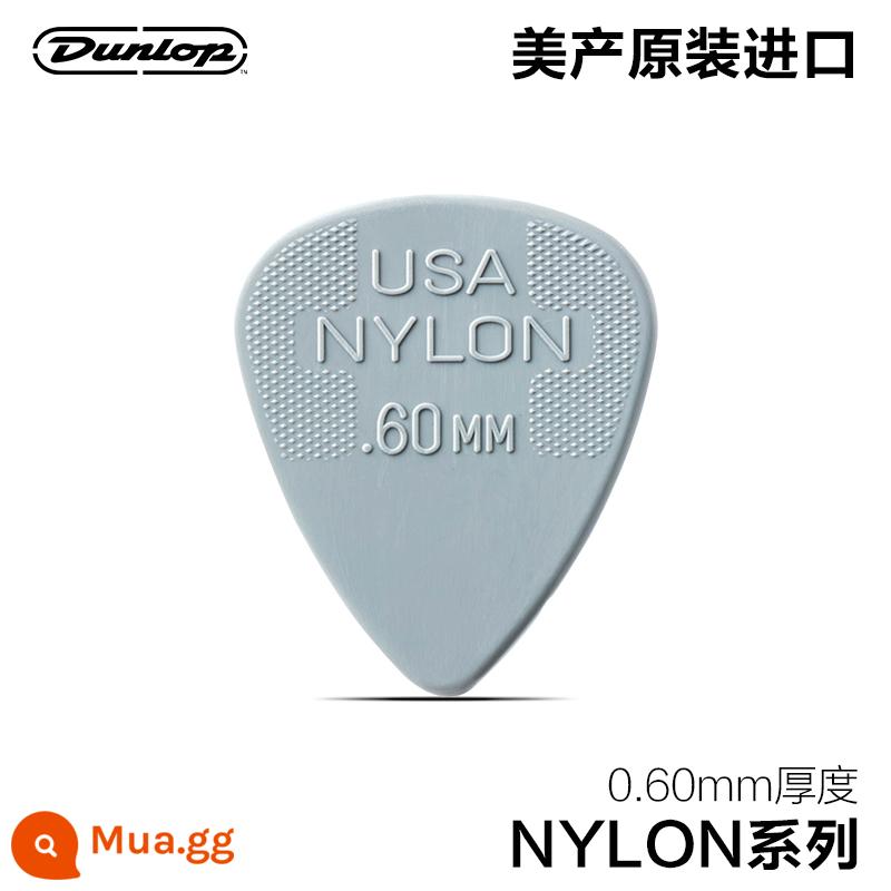 Dunlop Đàn guitar gỗ điện Dunlop chọn ballad quả bom tốc độ chống trơn trượt chịu mài mòn gảy đàn lò xo mảnh nylon điểm nổi Chọn - Dòng nylon nylon 0,6mm NYLON