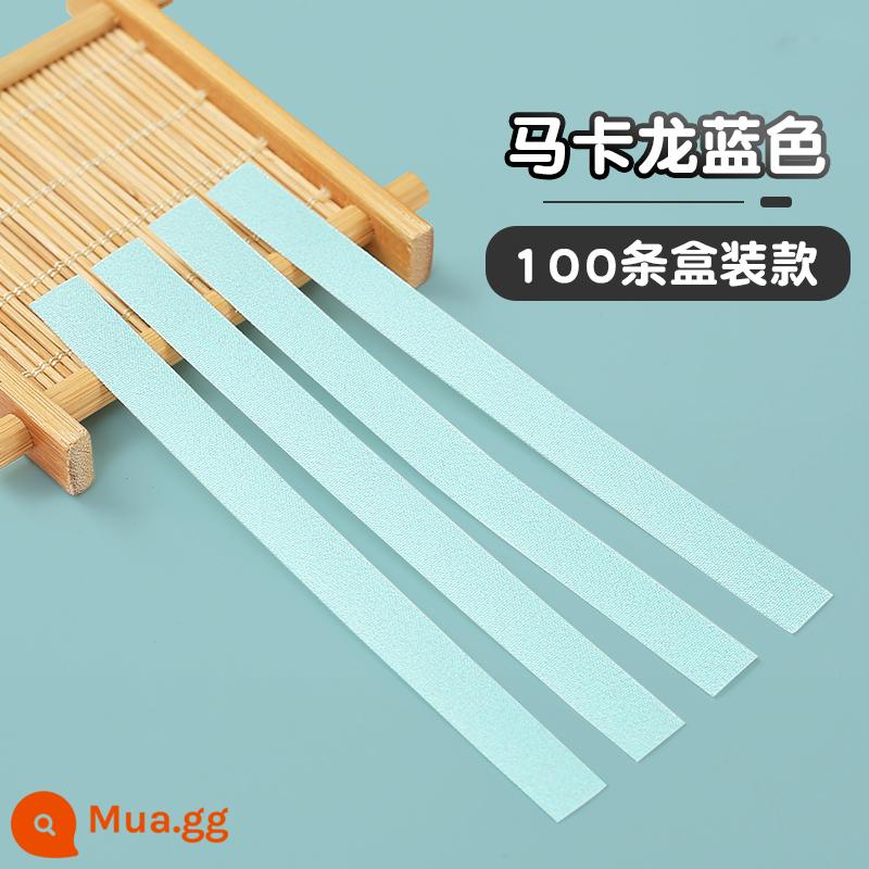 Băng keo guzheng không cần cắt băng dán móng tay chống dính thoáng khí dành cho trẻ em chơi chuyên nghiệp để chơi đàn tỳ bà cho kỳ thi - Macaron xanh (hộp 100)