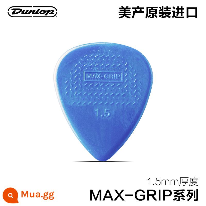 Dunlop Đàn guitar gỗ điện Dunlop chọn ballad quả bom tốc độ chống trơn trượt chịu mài mòn gảy đàn lò xo mảnh nylon điểm nổi Chọn - Dòng MAX-GRIP nylon 1,5mm