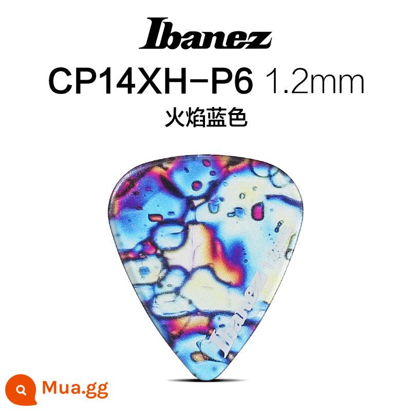 Nissan IBANEZ kính vạn hoa dòng đàn guitar dân gian pick gảy đàn tốc độ phụ kiện đàn guitar CHỌN - ngọn lửa màu xanh 1,2mm