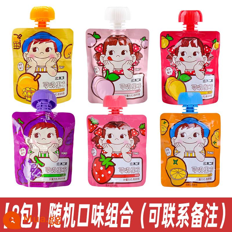 Buerjia Sucking Jelly Ngày của trẻ em Đồ ăn nhẹ Đồ uống Pudding có thể hút Trẻ em mẫu giáo Chia sẻ quà tặng Bán buôn - [Gói 8] Kết hợp hương vị ngẫu nhiên