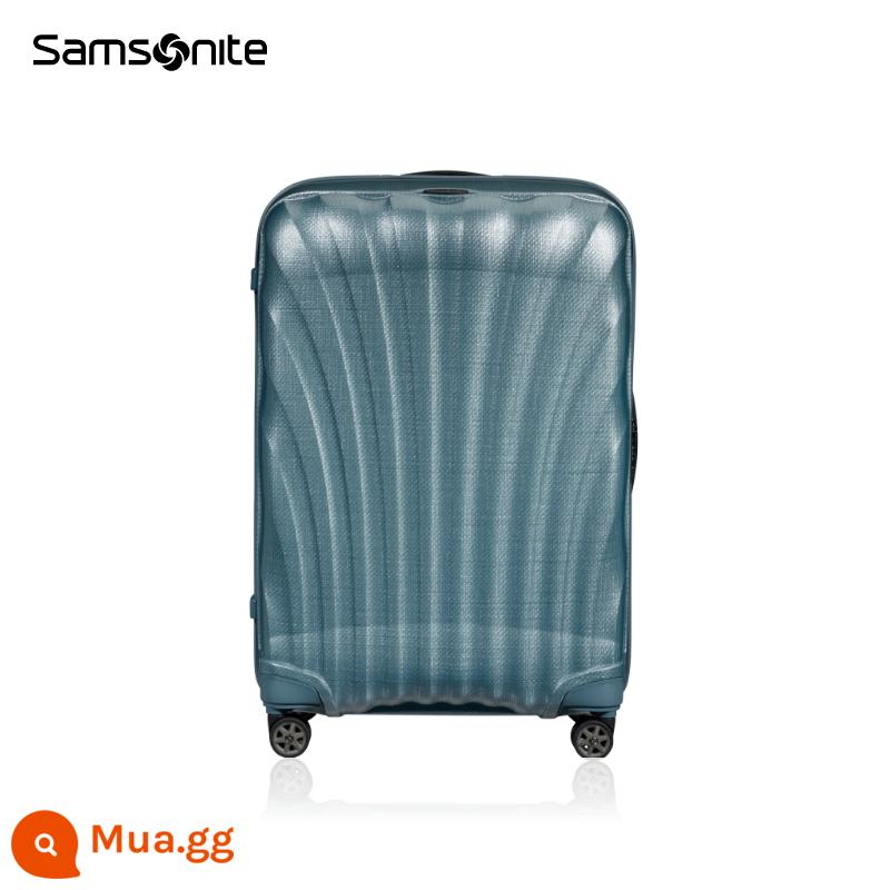 Yang Yang cùng phong cách, Yu Shuxin cùng phong cách, hộp vỏ Samsonite, vali của hồi môn, hộp xe đẩy, vali bền CS2 - băng xanh