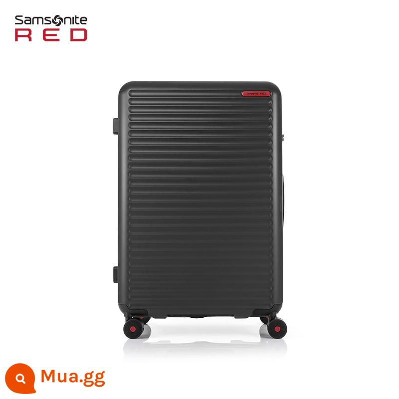 Samsonite Vali vali Samsonite 2022 mới vali hành lý vali kéo 20/25/28 inch HG0 - màu mực đen