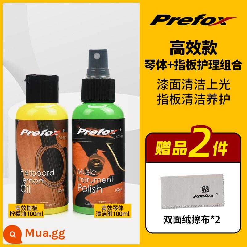 Prefox đàn guitar chăm sóc và bảo trì bộ dây bảo vệ dầu tẩy rỉ sét bút vệ sinh tẩy rỉ chanh guitar dầu phụ kiện - Kết hợp thân đàn piano + chăm sóc ngón tay hiệu quả cao