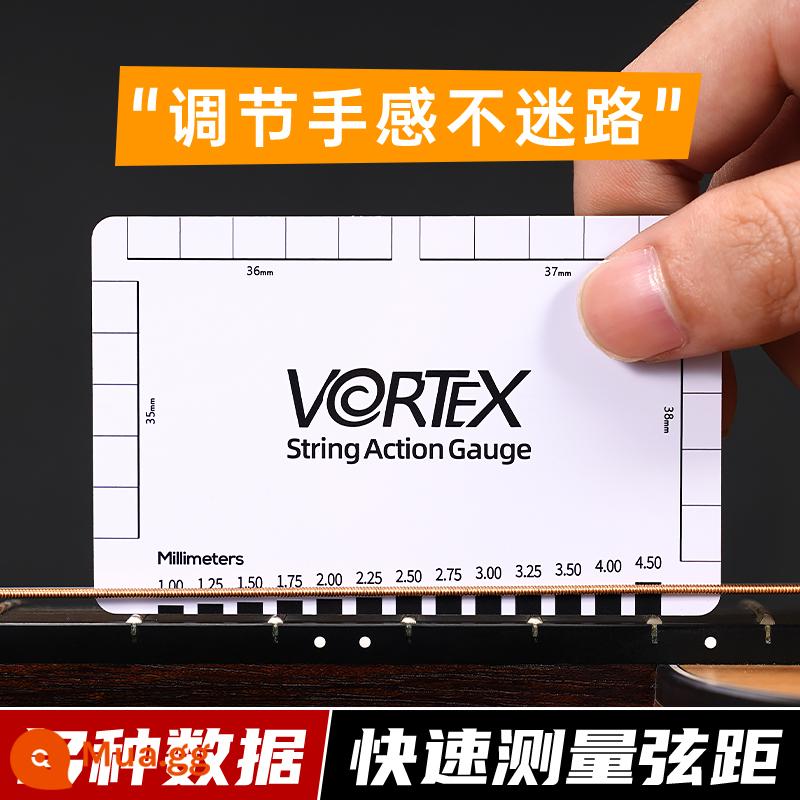 VORTEX Dây Đàn Guitar Đo Khoảng Cách Thước Bass Cổ Điển Đàn Guitar Điện Điều Chỉnh Cổ Cờ Lê Dây Chiều Cao Thước Kẹp Dụng Cụ Thước - Thước đo dây nhựa