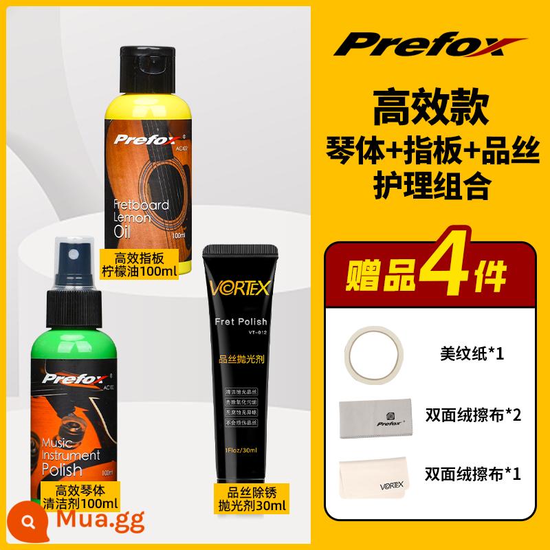 Prefox đàn guitar chăm sóc và bảo trì bộ dây bảo vệ dầu tẩy rỉ sét bút vệ sinh tẩy rỉ chanh guitar dầu phụ kiện - Sự kết hợp giữa thân đàn + phím đàn + phím đàn hiệu quả cao