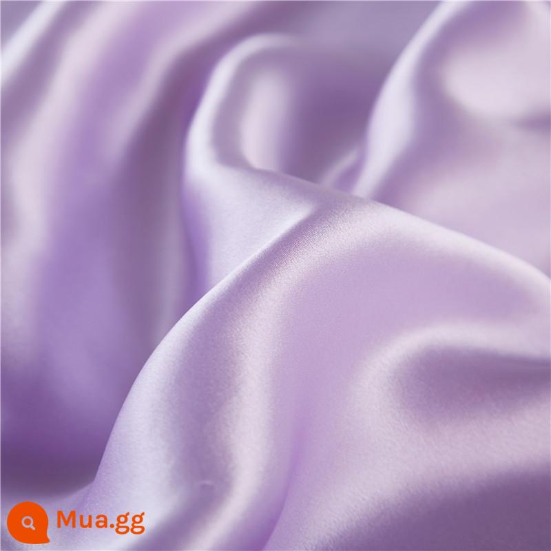 S -type Double -layer Silk Sleep - Màu tím nhạt (hai lớp cùng màu)