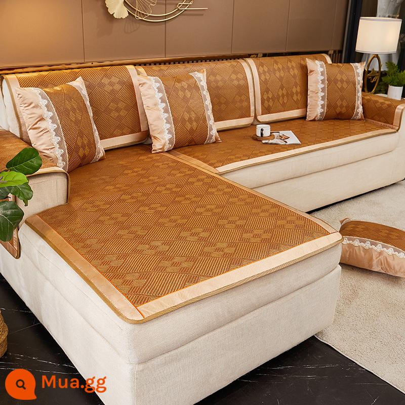 Nam Cực Người Mùa Hè Mây Thảm Sofa Đệm Mùa Hè Thảm Ngồi Đệm Chống Trơn Trượt Ghế Sofa Bao Gồm Tất Cả Đa Năng Bao Khăn Vải - sumu