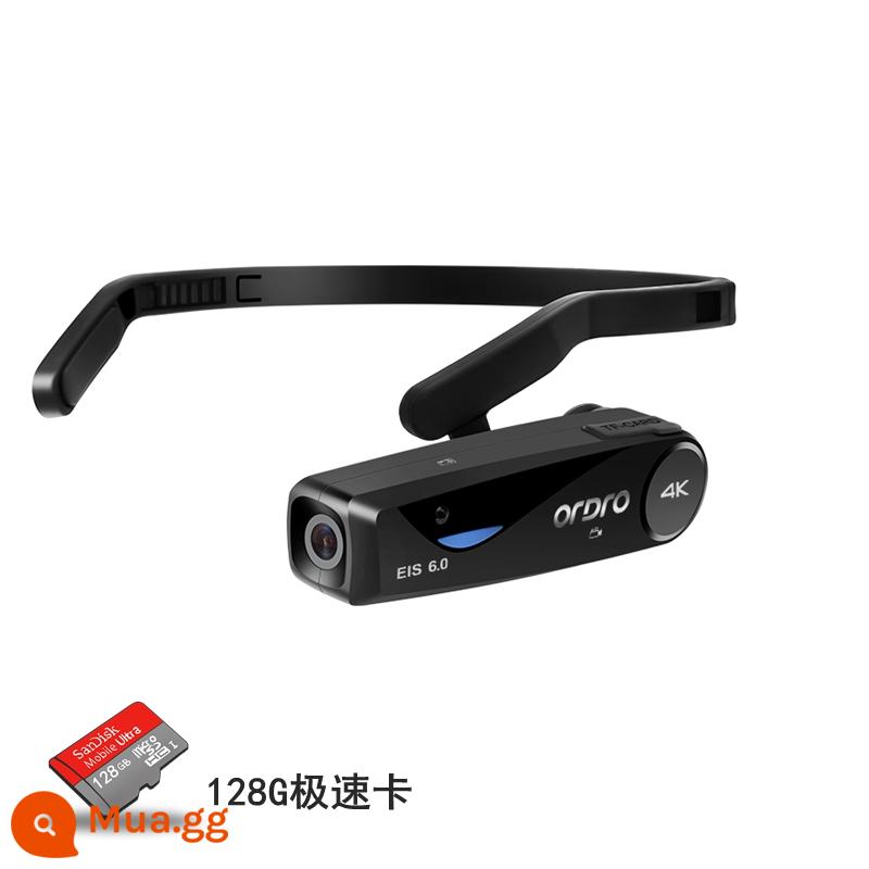 Camera thể thao gắn trên đầu Ordro/Ouda EP6plus Camera chống rung 4K đầu ghi video ngoài trời - [128G] EP6 được nâng cấp lên phiên bản 4K [Có thể quay ngang và dọc]