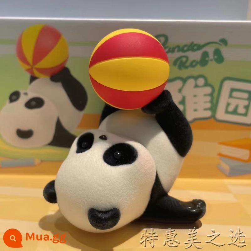 Panda Roll Panda Mẫu giáo Blind Box Panda Rolling Series Trọn bộ trang trí mô hình quả bom thứ hai hàng ngày - Bóng lăn được chỉ định (mở hộp nhưng không có túi)