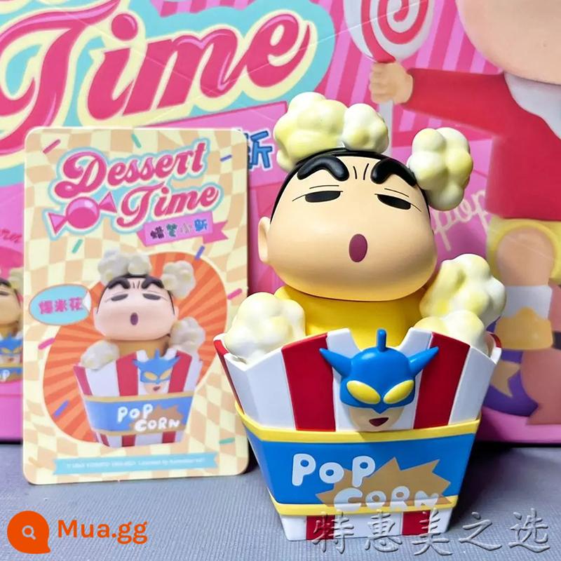 Chính hãng tại chỗ Crayon Shin-chan đeo chéo loạt mù hộp mô hình hàng ngày búp bê hoạt hình hợp thời trang chơi ngoại vi món quà trang trí - Popcorn Xiaoxin (bỏ hộp nhưng không có túi)