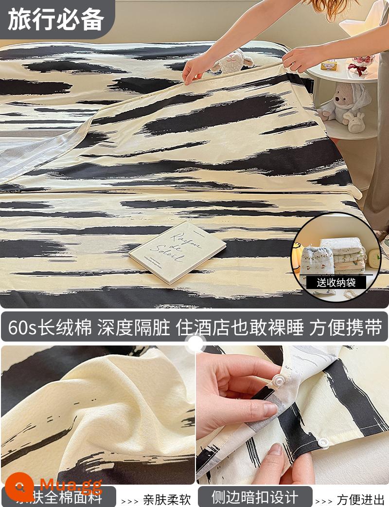 Cotton bẩn túi ngủ khách sạn xách tay du lịch tàu ngủ hiện vật ga trải giường cotton vỏ chăn chuyến đi công tác khách sạn - Yunchuhei (túi ngủ) - túi đựng đồ cùng kiểu dáng miễn phí