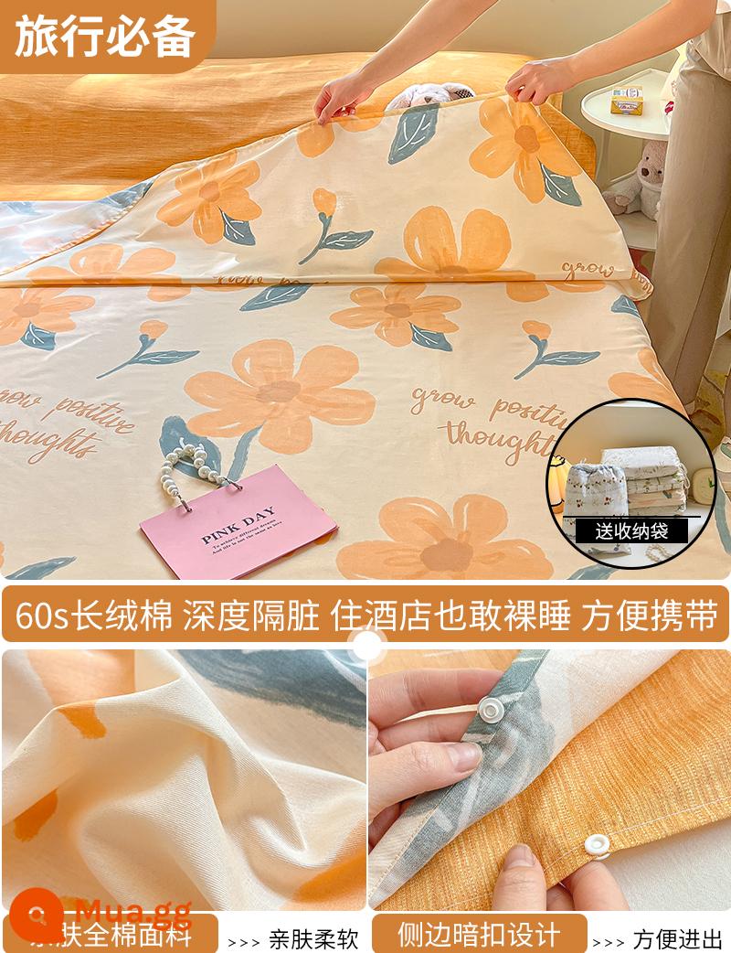 Cotton bẩn túi ngủ khách sạn xách tay du lịch tàu ngủ hiện vật ga trải giường cotton vỏ chăn chuyến đi công tác khách sạn - Xiangyanghuakai (túi ngủ)-gửi túi đựng cùng kiểu dáng