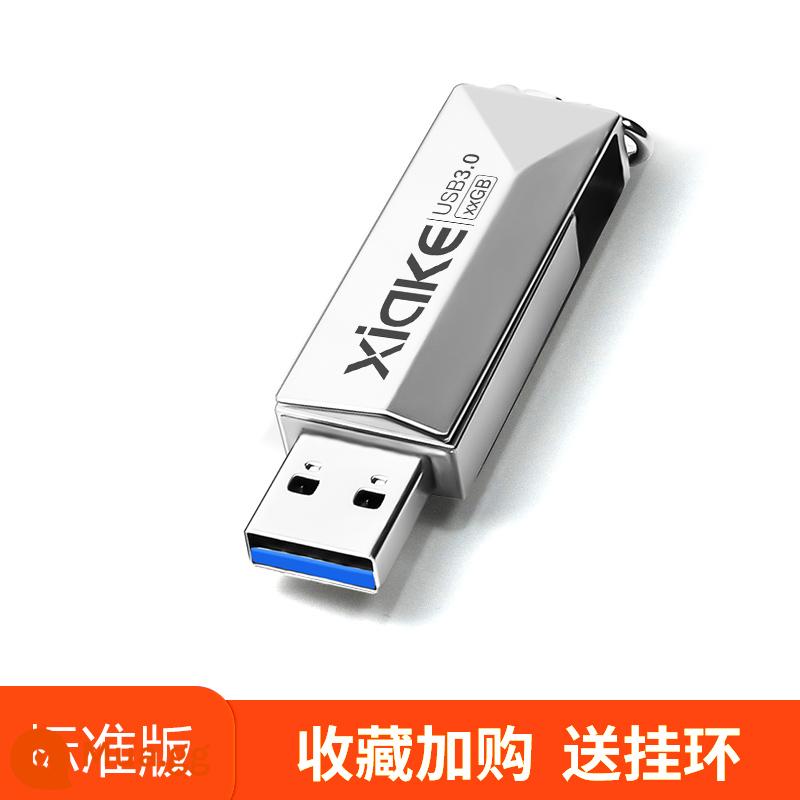 Ổ đĩa flash Charco chính thức hàng đầu cửa hàng xác thực 64g dung lượng lớn USB3.0 tốc độ cao điện thoại di động máy tính sử dụng kép ổ đĩa flash USB tùy chỉnh - Bạc [Ưu đãi trong thời gian có hạn]