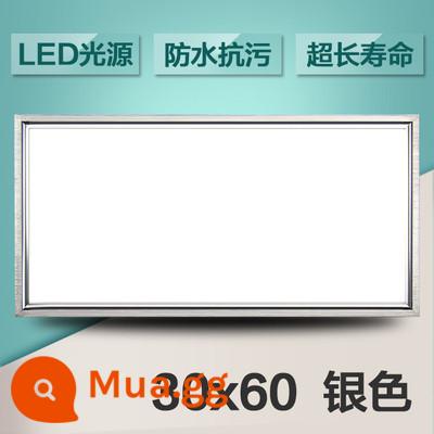 Tích hợp đèn LED âm trần nhà bếp bột phòng ánh sáng bằng nhôm hình tam giác nhúng 30x30x60x300x600 đèn phẳng - 30*60 bạc 28 watt