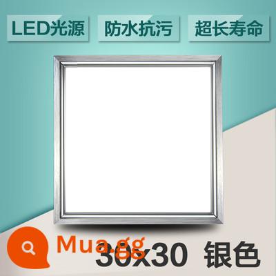 Tích hợp đèn LED âm trần nhà bếp bột phòng ánh sáng bằng nhôm hình tam giác nhúng 30x30x60x300x600 đèn phẳng - 30*30 bạc 18 watt