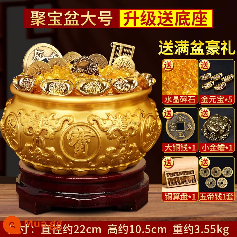 Bonato Rice Xi lanh Baifu Twita Poly Treasure Pure Copper chính hãng Mang theo phòng thí nghiệm CJaine Copper Shop Creative Sáng tạo trang trí nhỏ - Cornucopia Size Lớn Đi Kèm Quà Tặng Phong Phú + Đế