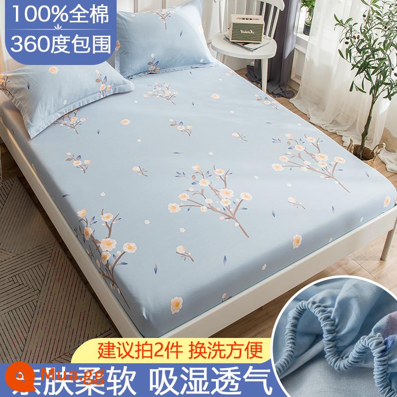 Túi vải cotton trải giường đơn mảnh vải phủ giường chống bụi dày Simmons vỏ bọc nệm bao gồm tất cả ga trải giường - làm