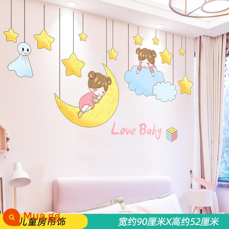 Bé gái công chúa phòng trẻ em bố trí đầu giường phòng ngủ trang trí tường sticker dán tường hoạt hình miếng dán tường họa tiết - 14 mặt dây chuyền phòng trẻ em