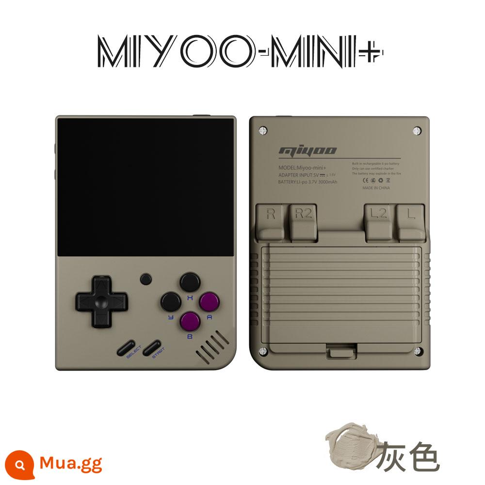 MIYOO Mini + trò chơi điện tử mini cầm tay trò chơi cầm tay mã nguồn mở retro gbaFC arcade cổ điển hoài cổ cầm tay - Phim 64G+ màu xám còn hàng