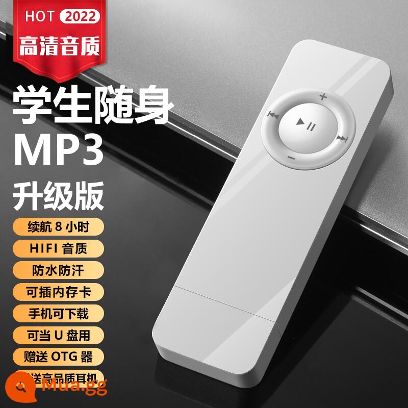 Phiên bản dành cho sinh viên Máy nghe nhạc mp3 Walkman MP4 nghe tiếng Anh nghe đọc mẫu đọc tiểu thuyết nghe hát hiện vật chuyên dụng - Trắng [phiên bản nâng cấp]