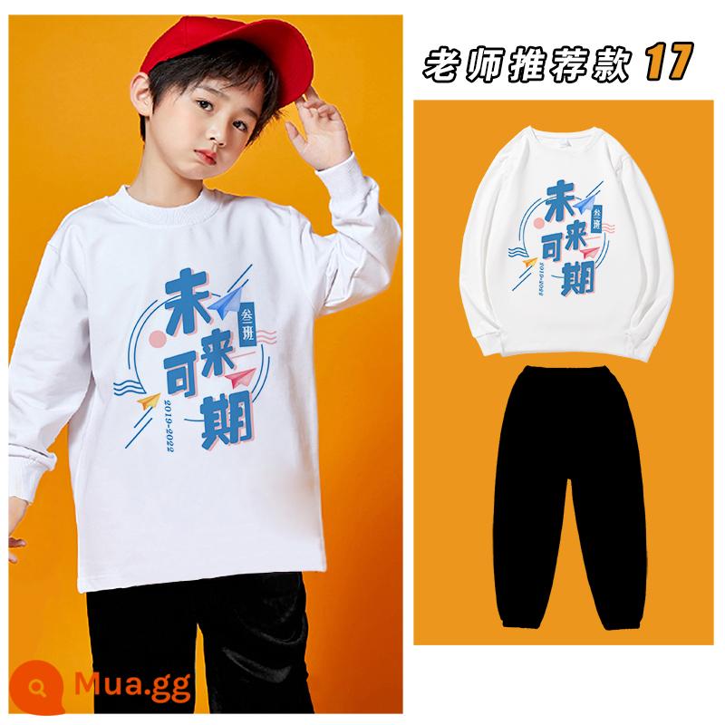 Sweater Custom Class Service Junior High School School Meningergarten Phong cách thể thao Trường học gặp gỡ Cotton Pure Long -Sleeved Group Hiệu suất Quần áo - Bộ đề xuất 17