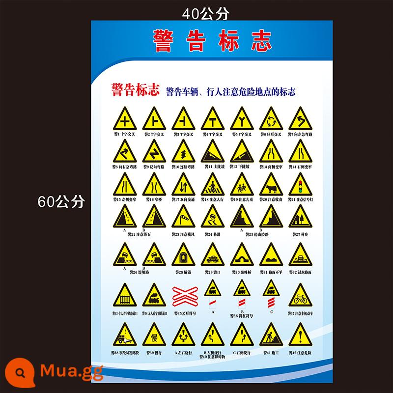 Biển báo giao thông đường bộ và cảnh sát giao thông hình nền cử chỉ học lái xe chủ đề một quy tắc giao thông sơ đồ treo tường poster quảng cáo tranh trang trí - MM số 1