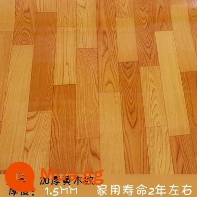 Shop có sàn chống trượt lót sàn giấy phòng ngủ nữ keo pvc phủ sàn da dày chống thấm nước chống mài mòn - vàng nhạt