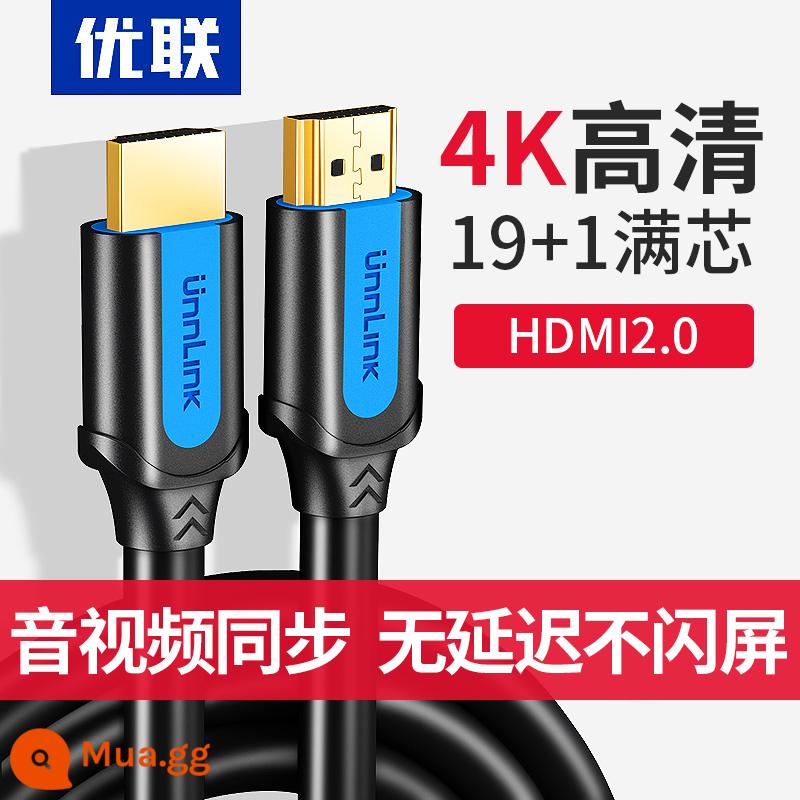 YOULIAN HDMI Line HD Dữ liệu Kết nối Dữ liệu 2.0 Dòng mở rộng 20 TV High -định nghĩa 4K Tín hiệu mở rộng 10 -meter Máy chủ máy chủ hiển thị máy tính xách tay 15 mét cộng với dòng dài 5 mét - Đầu xanh đen [Kỹ thuật chuyên nghiệp 19+1 Full Core]