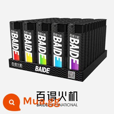 Baide Chính Hãng Chống Gió Bật Lửa Quỷ Mèo Cá Tính Sáng Tạo Thời Trang Triều Thương Hiệu Dùng Một Lần Nhựa Bơm Hơi Tự Làm - Black & Decker 188 Phong Cách Đen [50 Gói]