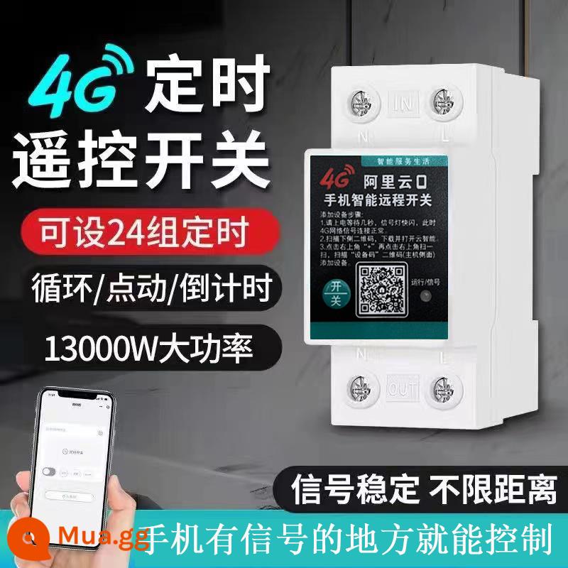 4G Điện Thoại Di Động Điều Khiển Từ Xa Thông Minh Công Tắc Điều Khiển Từ Xa Không Dây 220V Bơm Nước Thời Gian Công Tắc Gprs Switch kw - Phiên bản 4G không giới hạn khoảng cách: 32A/không cần WiFi (miễn phí data trọn đời)